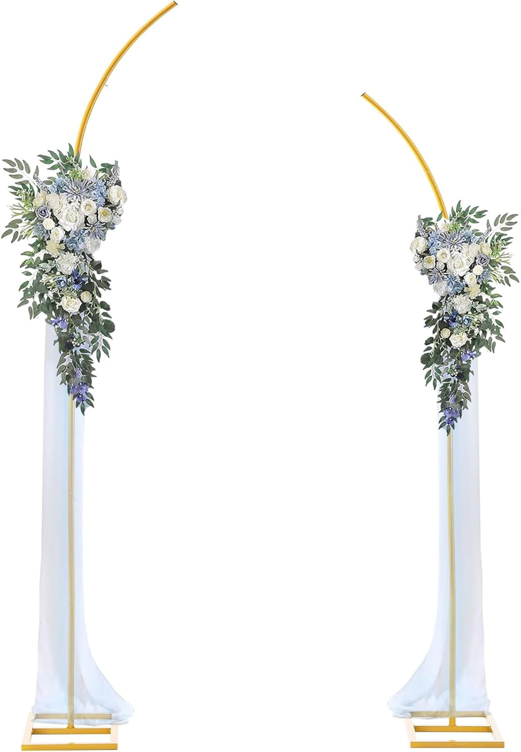 Backdrop Stand 7.2FT Circle Balloon Arch Frame Circle Backdrop Stand Gold Round Arch for Wedding Birthday Party Bridal Shower Anniversary Event Ceremony Decoration