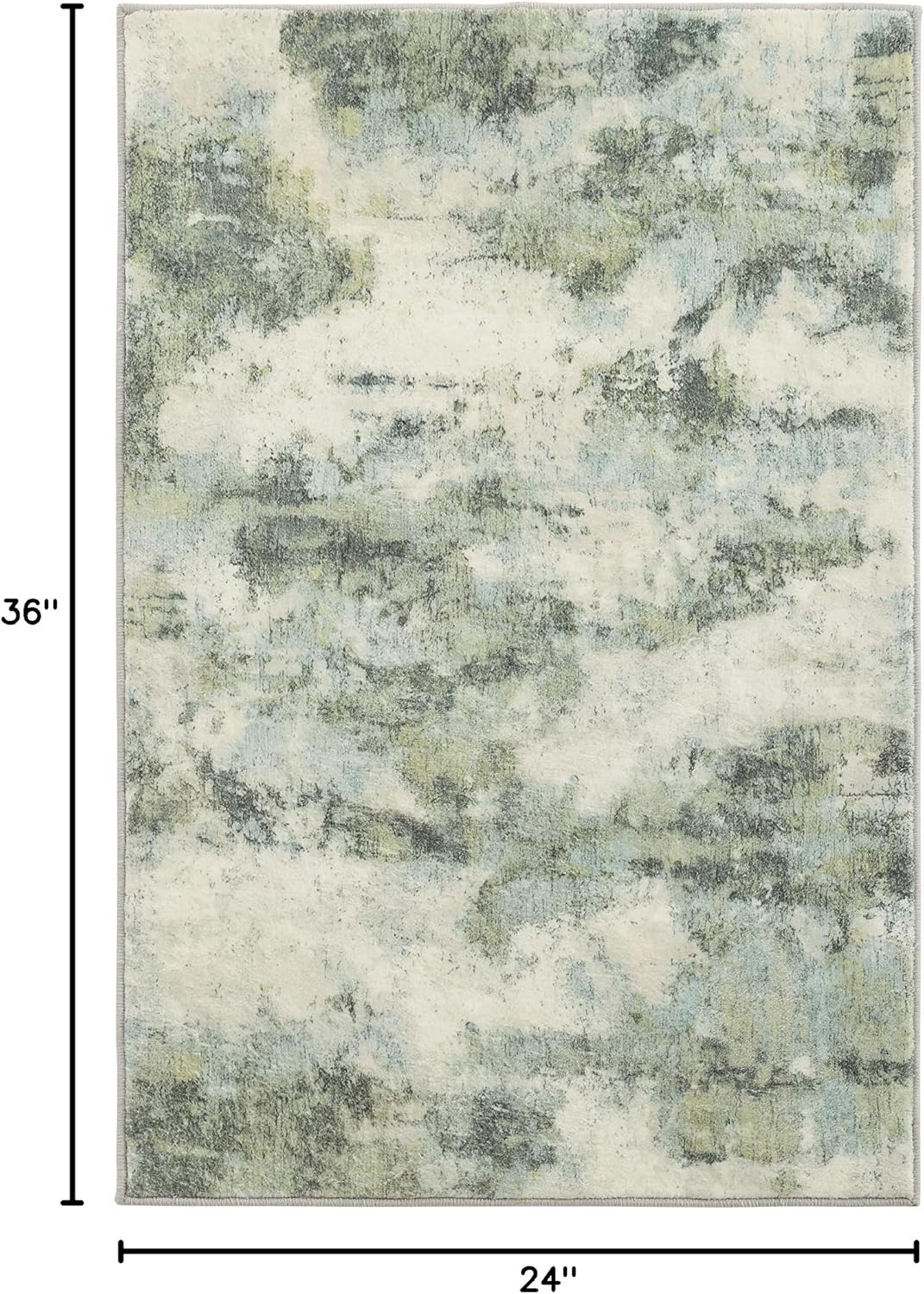 Brown Large Rugs for Living Room Bedroom, Washable Modern Abstract Low Pile Carpet with Rubber Backing, Foldable, Non Slip Thin Area Rug, Ultra Soft