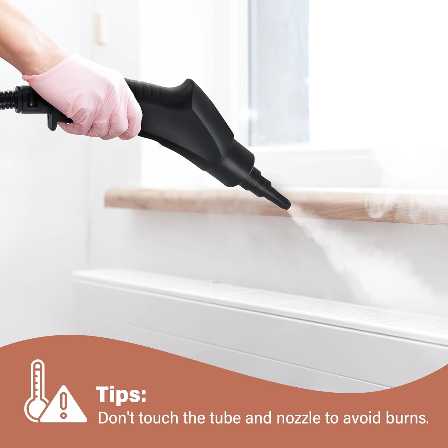 Handheld Pressurized Steam Cleaner with 12pcs Accessories, 1400ml 1.5 Quarts Tank, 3-Level Adjustable Portable Steamer, 15s Heat-Up Steam Cleaner for Home